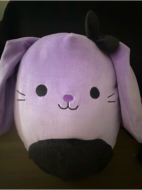 Frannie Lavender Plush Bunny Squishmallow with Black Details